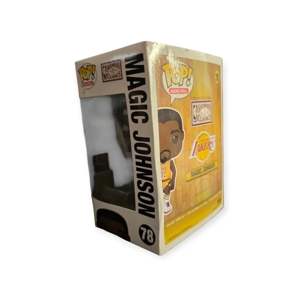 Funko POP Basketball Hardwood Classics Magic Johnson LA Lakers Vinyl Figure #78 - Picture 4 of 6